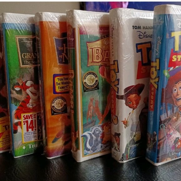 Original Brand New Sealed Disney Animated VHS Tapes - Clamshell - Lot Of 7 - Picture 2 of 3